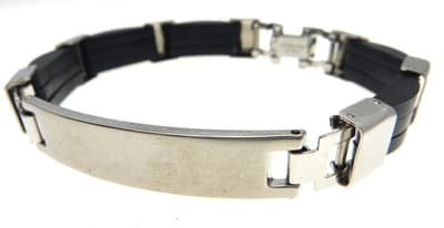 Herrarmband rostfritt stål 21cm