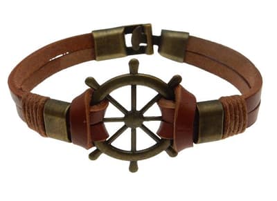 Läderarmband 22cm