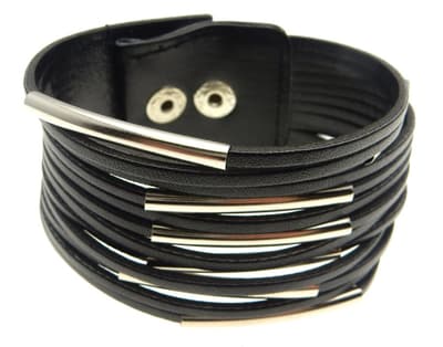 Läderarmband Bred 40mm 19-20cm