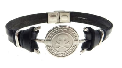 Läderarmband pirat 22cm