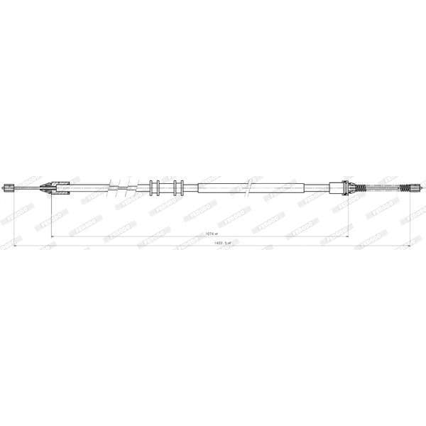 FERODO Håndbremsekabel FHB432857