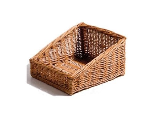 Brødkurv 30x35x19/9 cm Håndlavet flet Brun,1 stk