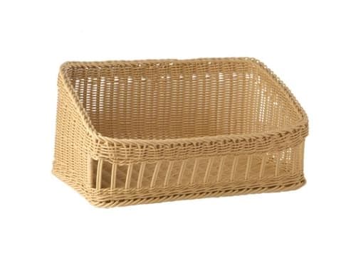 Brødkurv 60x40x27 front 16 cm Kraftig flet PP Naturfarvet,1 stk