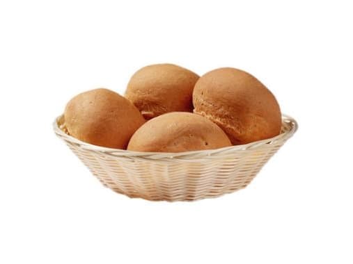 Brødkurv Ø20 cm Rund Plastflet Lys brun/beige,1 Stk