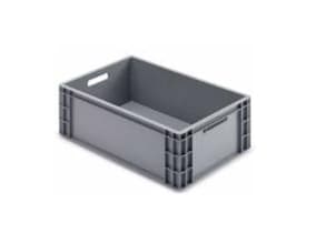 Plastkasse R-model 43.5 ltr 60x40x22.3 cm HDPE Grå,1 stk