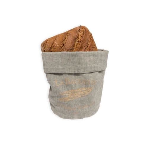 SOLEIL D'OCRE Baguette-aamiaiskori - Ø20x13 cm - harmaa ja kulta