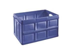 Foldekasse Tontarelli 62 ltr 39x58.5x32.5 cm PP Irisblå,6 stk/pk