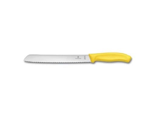 Brødkniv Classic Victorinox Fibrox klinge 21 cm Gult håndtag,1 stk