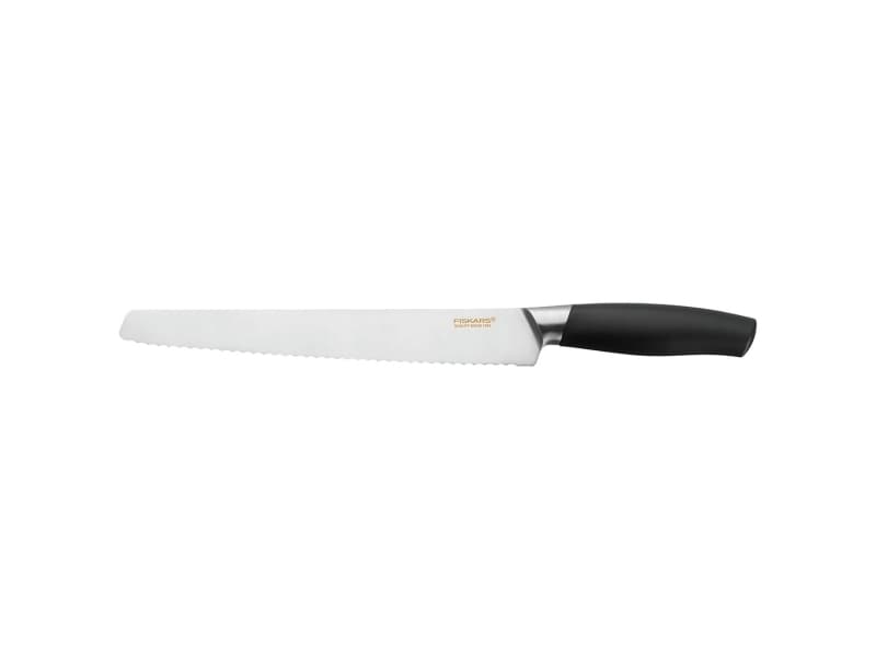 Fiskars 1016001, Brödkniv, 24 cm, Rostfritt stål, Rostfritt stål, Svart