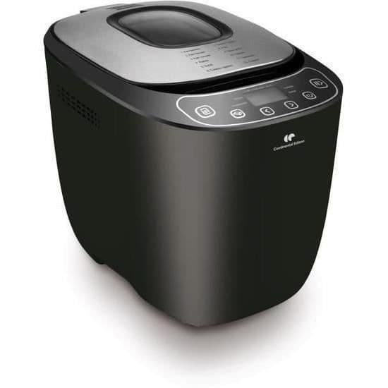 CONTINENTAL EDISON CEMP838DIG2B Brødproducent - 12 programmer - Sort