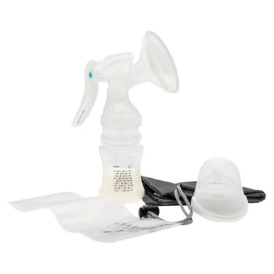 BABY COMFORT Manuel brystpumpe + flaske perfekt sense 150 ml + 1 skiveudløser