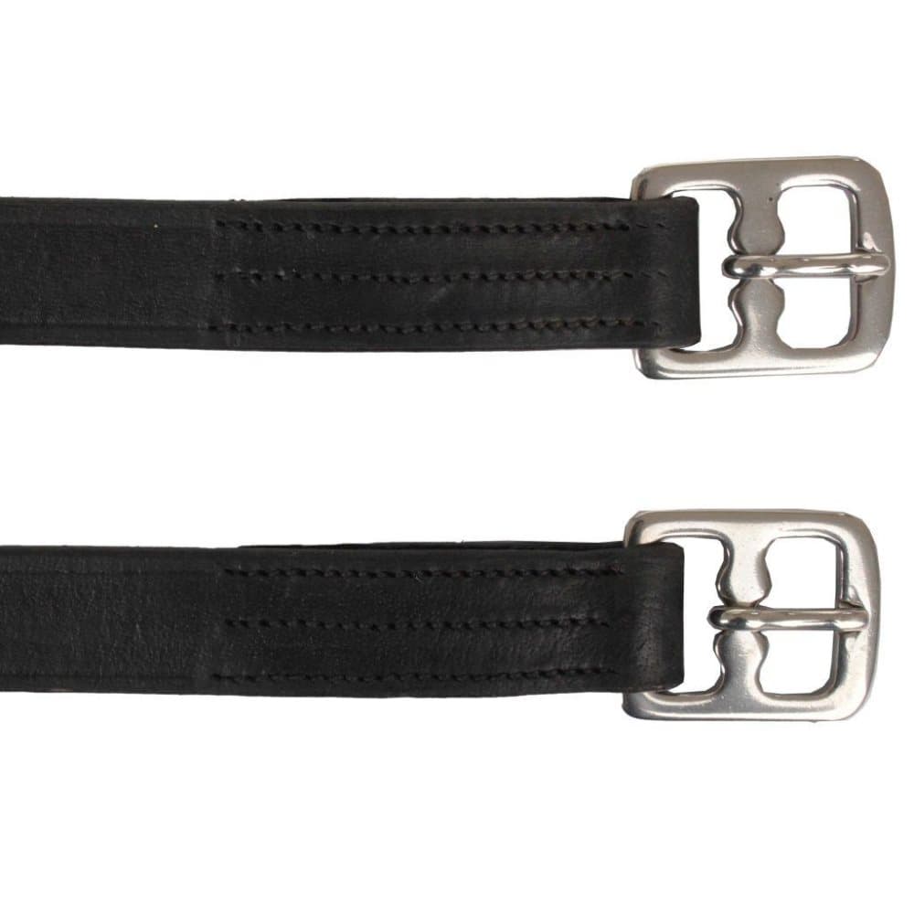 HORKA Stigbøylestropper 2 stk lær svart 115 cm 180060-0232