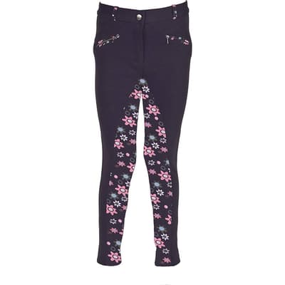 HyPERFORMANCE Childrens/Kids Wavy Flower Power Print Jodhpurs