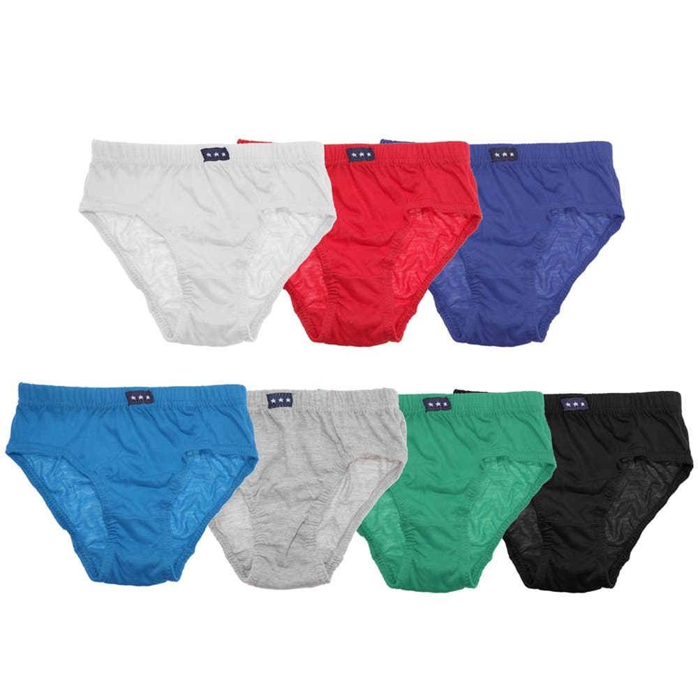 Tom Franks Boys Briefs Underwear (7 Pack)