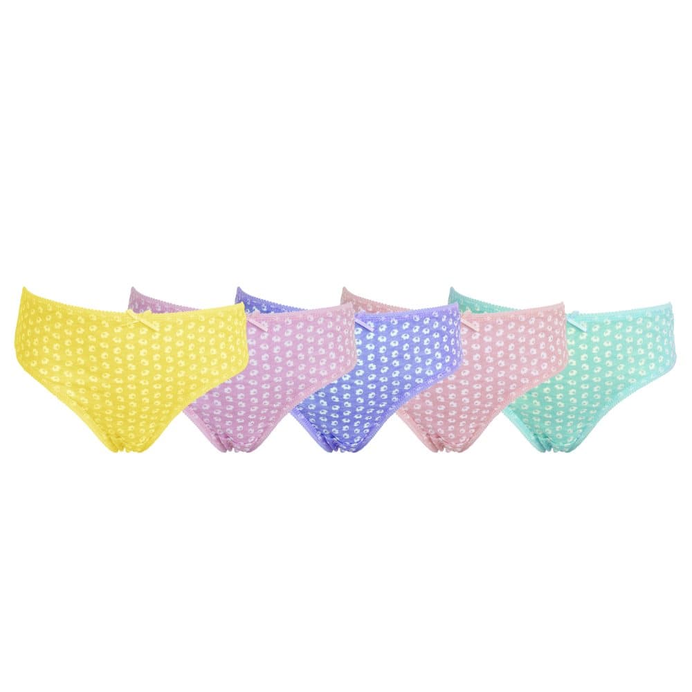 TF Girls Flower Print Briefs (5 Pairs)
