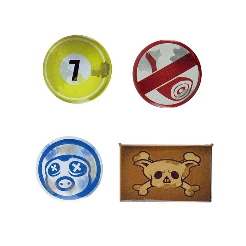 Overwatch, 4x Badges - Roadhog