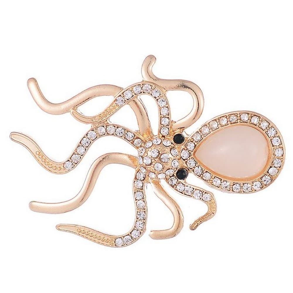 The Jewel Collection Womens/Ladies Octopus Brooch