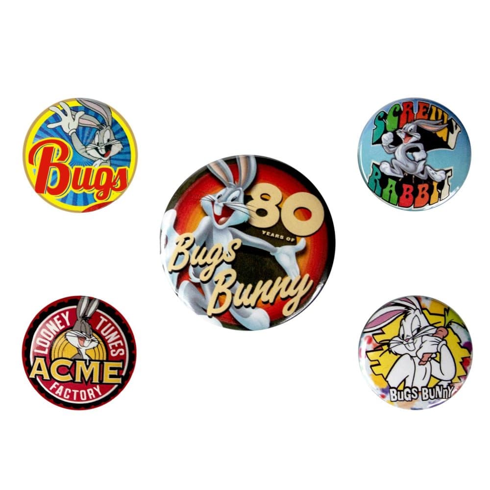Looney Tunes, 5x Pinssi - Bugs Bunny 80th