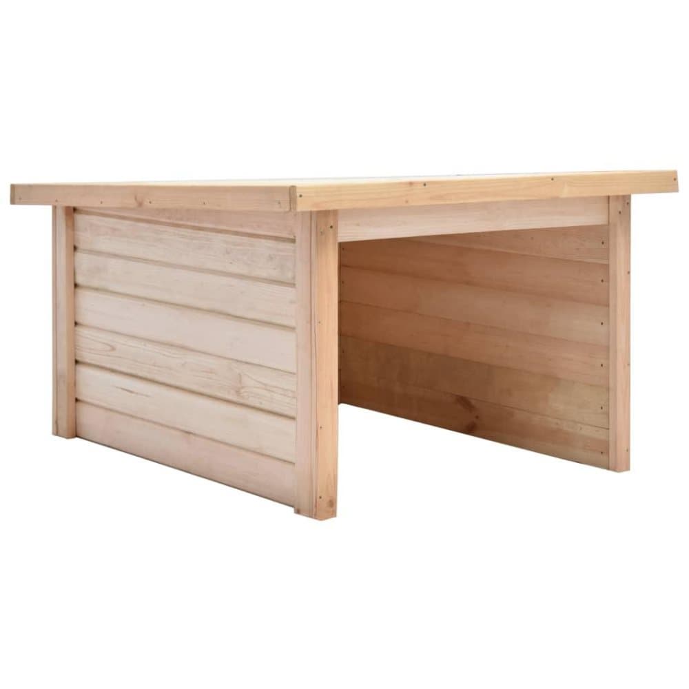 vidaXL Garasje til gressklipper 92x104x59,5 cm heltre furu 19 mm