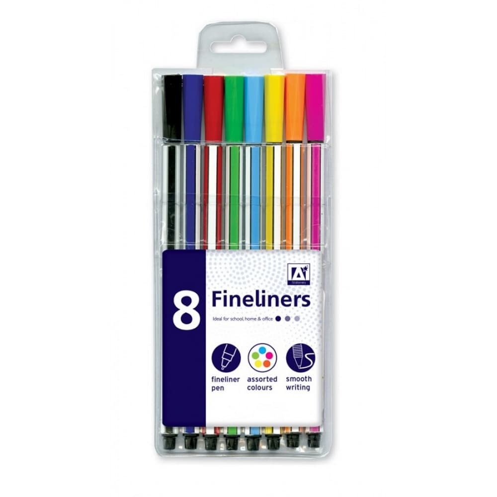 A Star Finelinerpennor (paket med 8)
