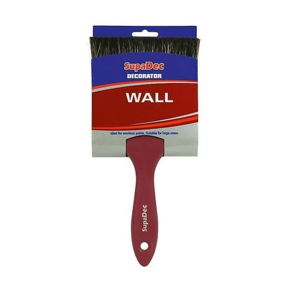 SupaDec Decorator Wall Brush Red/Black 150mm