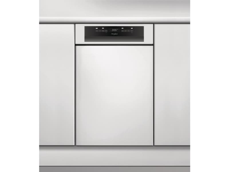 Whirlpool WSBO 3O23 PF X, Halvintegrerad, Slimline (45 cm), Rostfritt stål, Röra, 1,3 m, 1,55 m