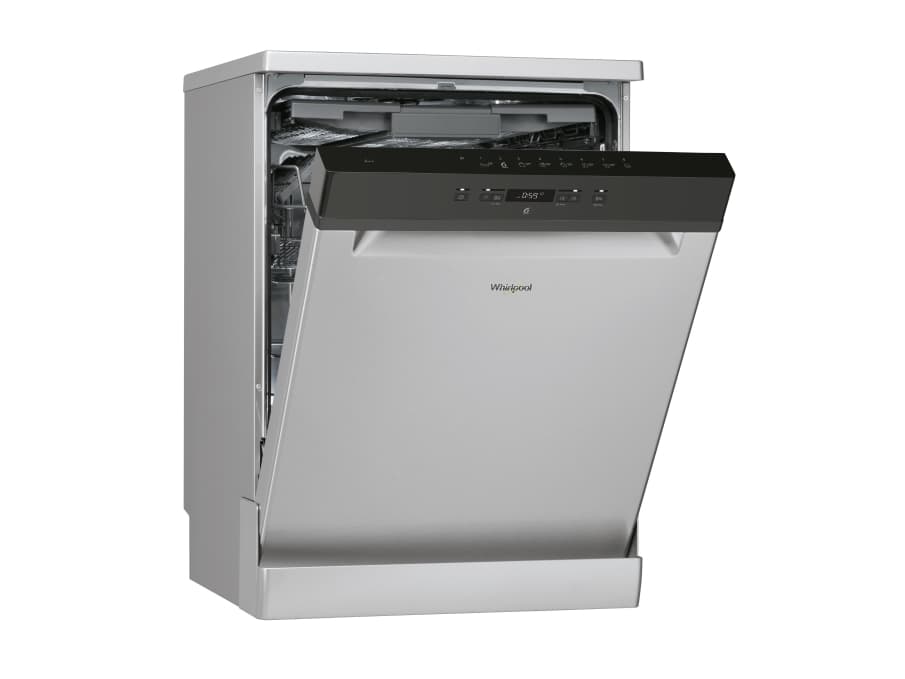 Whirlpool WFC 3C26 F X, Frittstående, Full størrelse (60 cm), Rustfritt stål, Svart, Knapper, 1,3 m