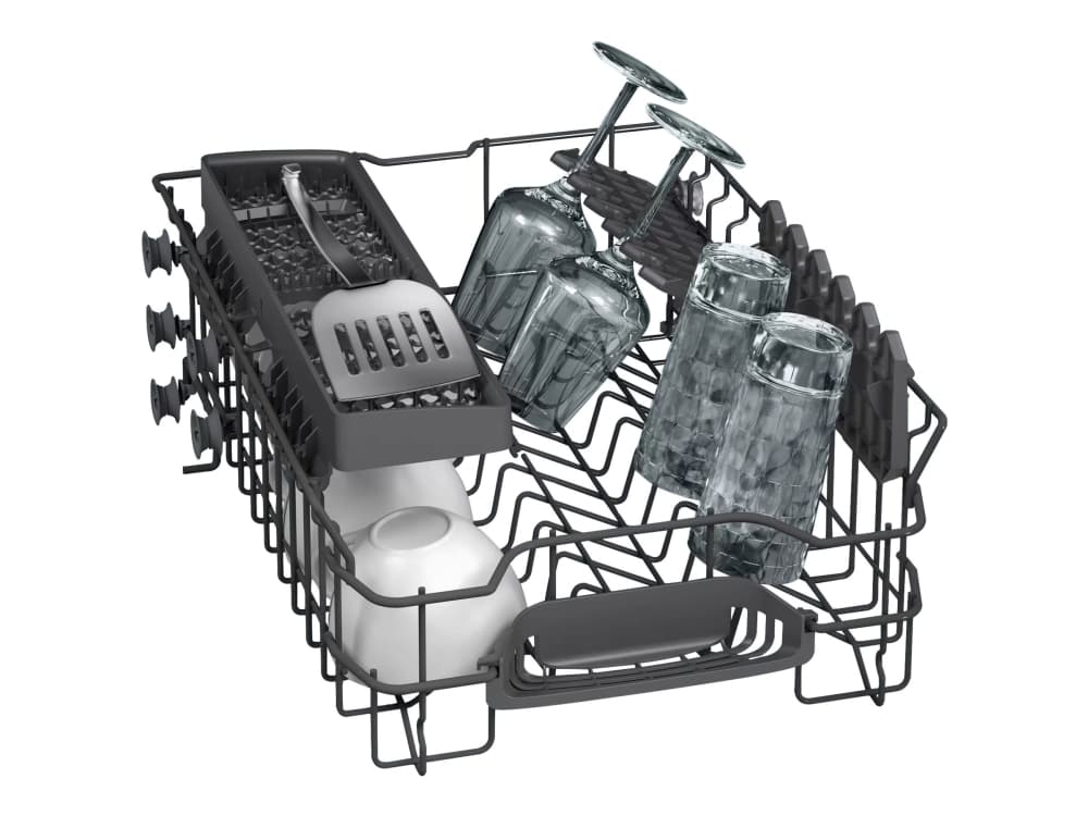 Siemens iQ300 SR43HW24KS - Oppvaskmaskin - innebygd - Wi-Fi - Nisje - bredde: 45 cm - dybde: 55 cm - høyde: 81.5 cm - hvit