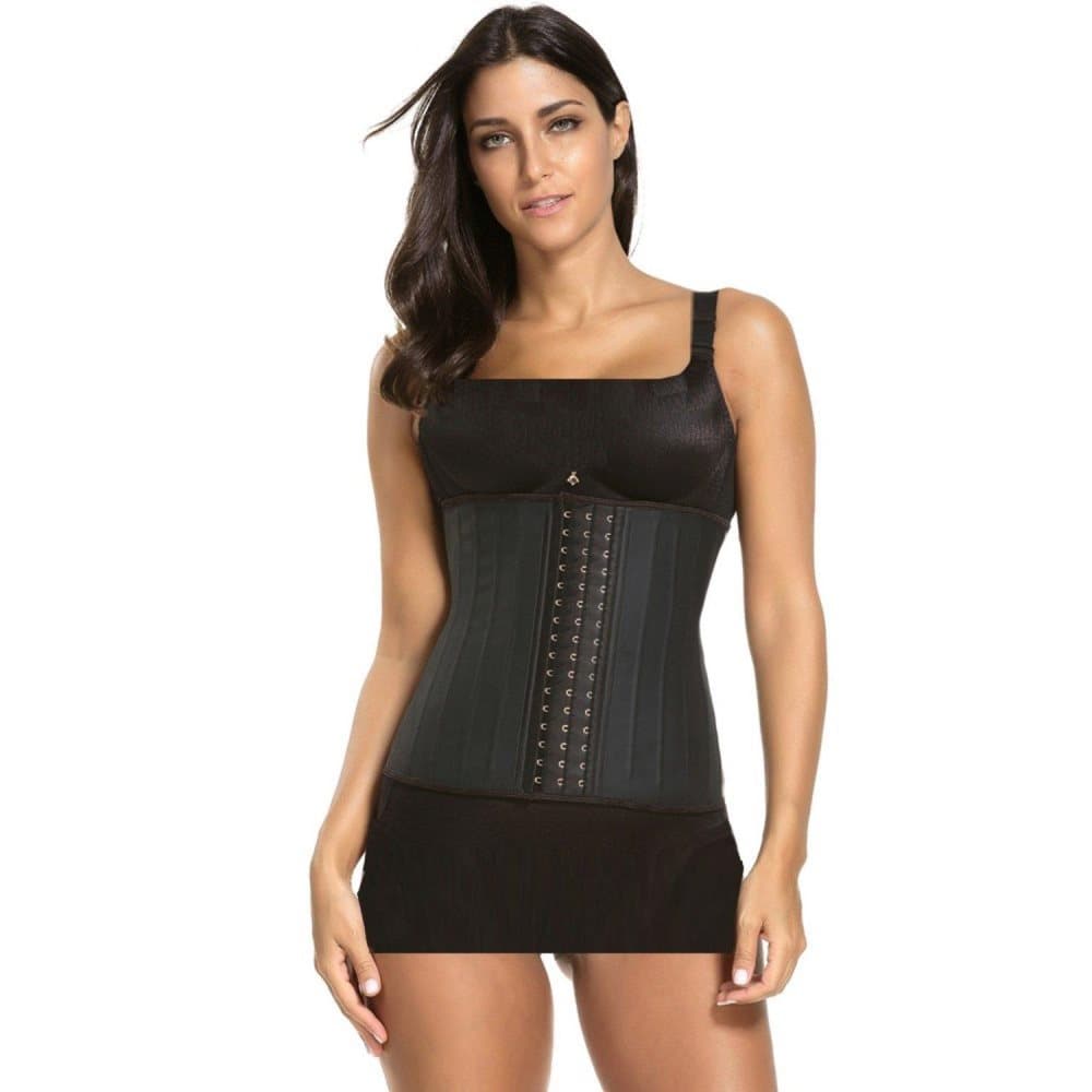 Waist Trainer latex med stålskenor - L