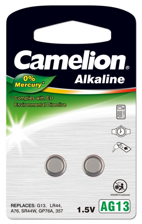 Bild av 2st Batteri A76 LR44 AG13 SR44 Camelion