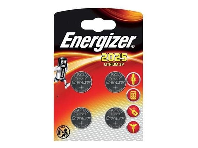 Energizer CR2025 Knapcellebatteri CR 2025 Lithium 163 mAh 3 V 4 stk