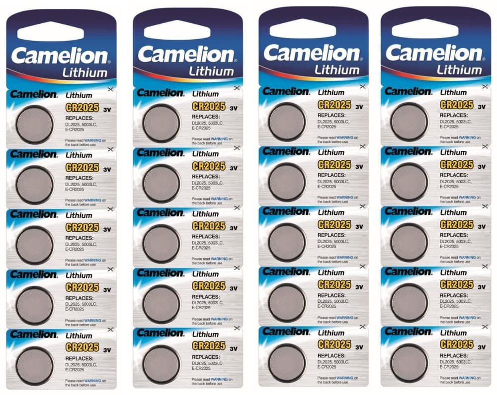 CR2025 20-pack Lithium batterier CR 2025 3V knappcell