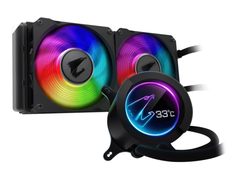 Aorus Liquid Cooler 240 - Kylsystem med vätska till processorn - (för: LGA1156, LGA1366, LGA1155, LGA1150, LGA2011-3, LGA1151, AM4, LGA2066, TR4, LGA