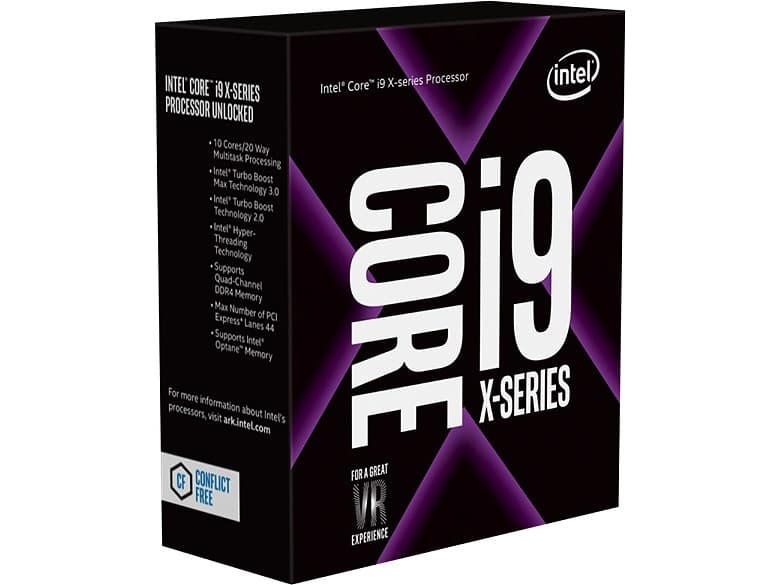 Intel Core i9 9820X X-series - 3.3 GHz - 10-kärnig - 20 trådar - 16.5 MB cache - LGA2066 Socket - Box
