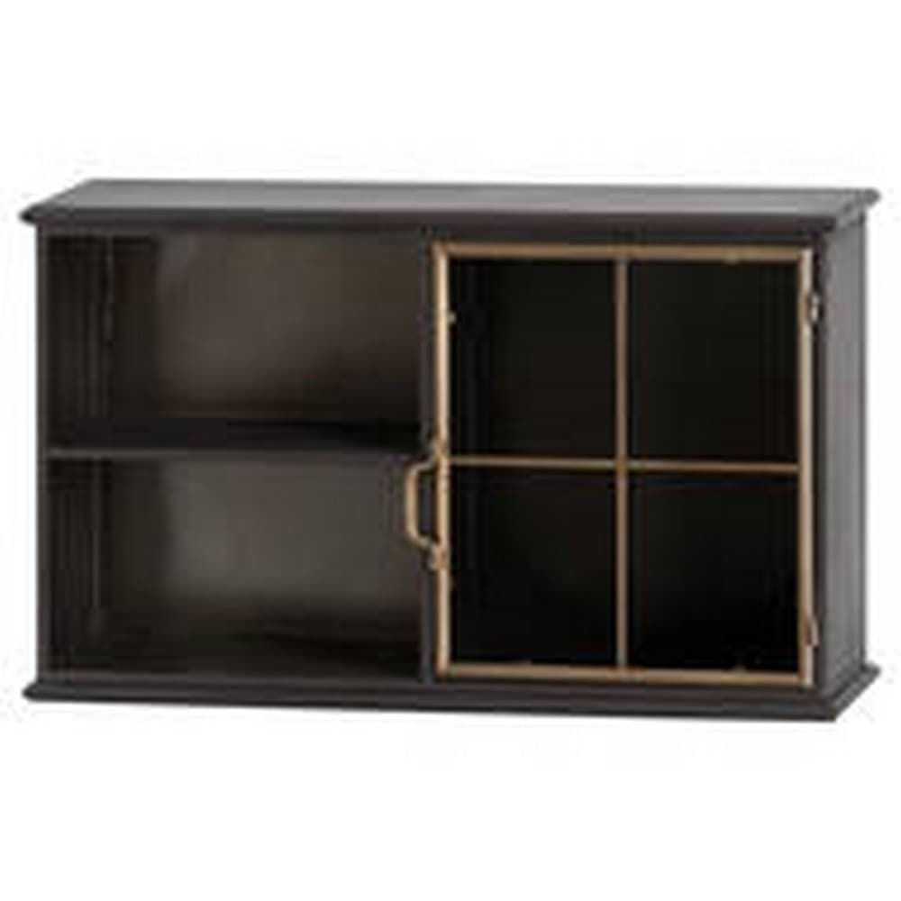 The Hudson Collection Wall Locker With Four Panel Glass Door