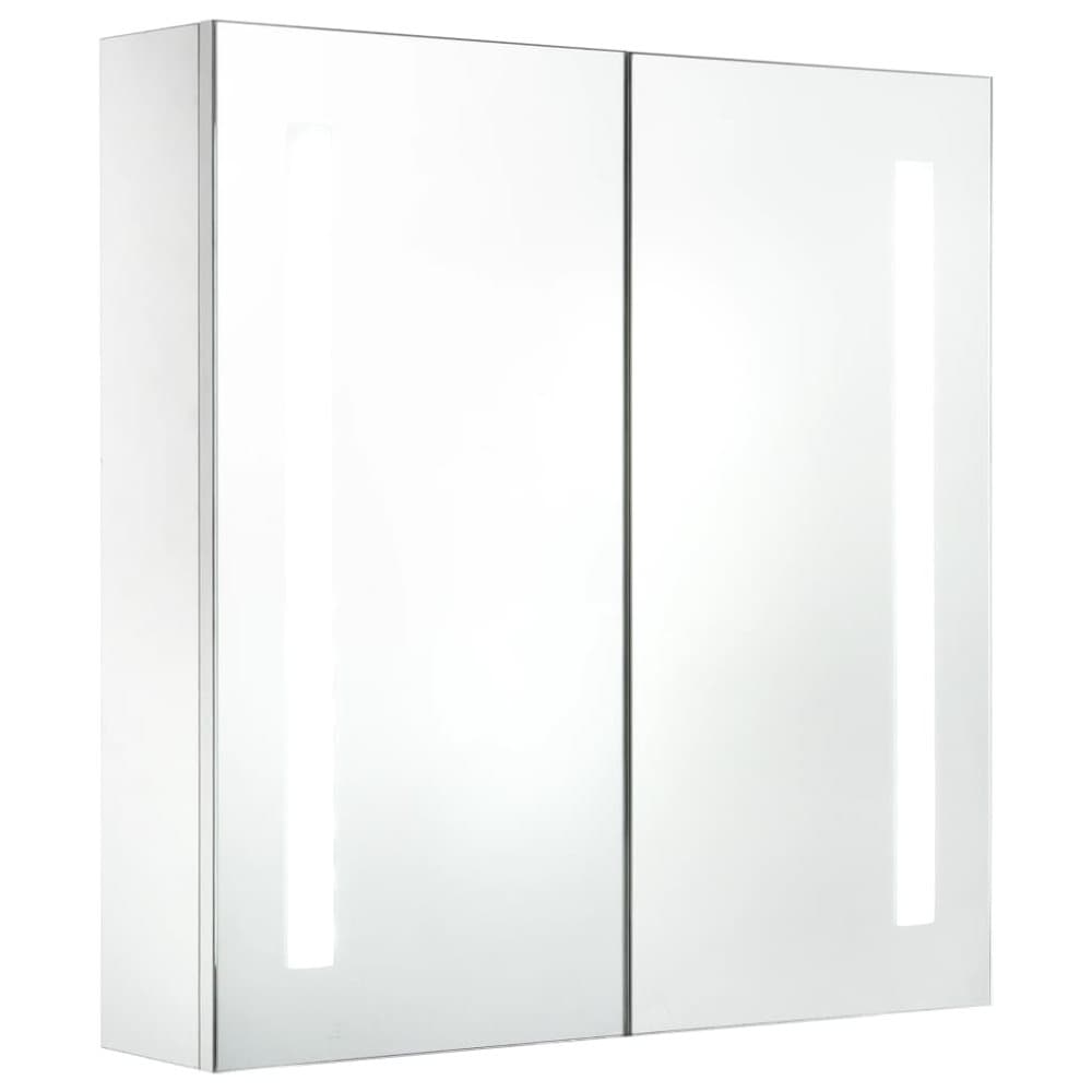 vidaXL badeværelsesskab med spejl LED 62 x 14 x 60 cm