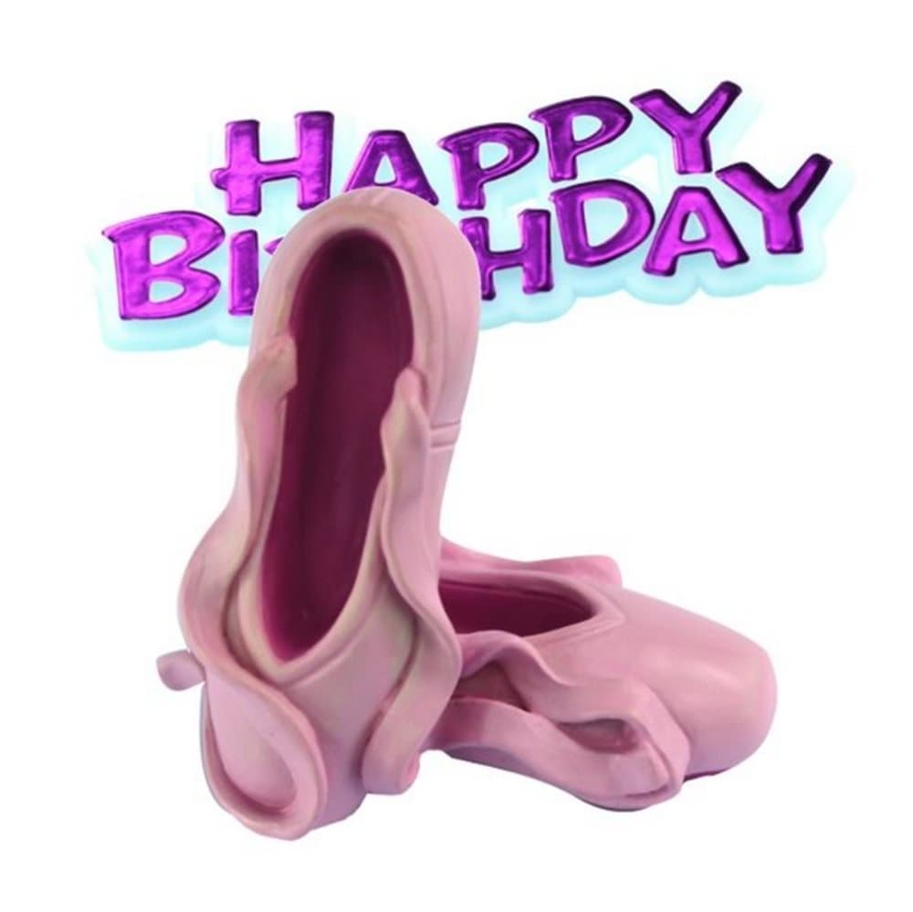 Creative Ballet Shoes Design Birthday Party Cake Topper