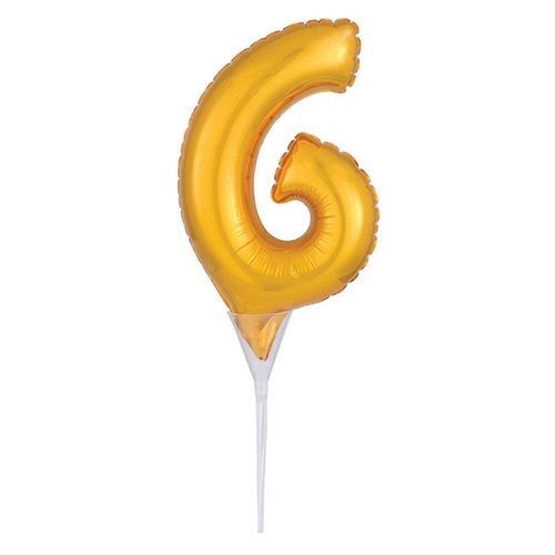 Bild av Anagram Cake Picks Micro Number Balloon