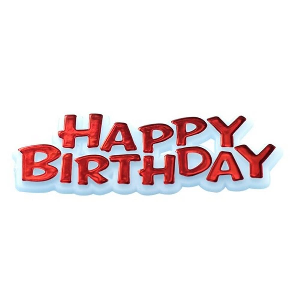 Creative Happy Birthday Text Design Party Cake Topper