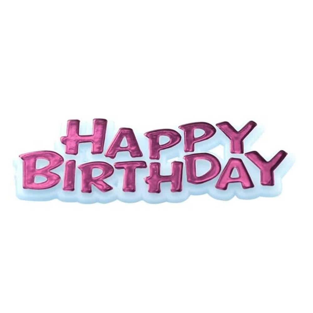 Creative Happy Birthday Text Design Party Cake Topper