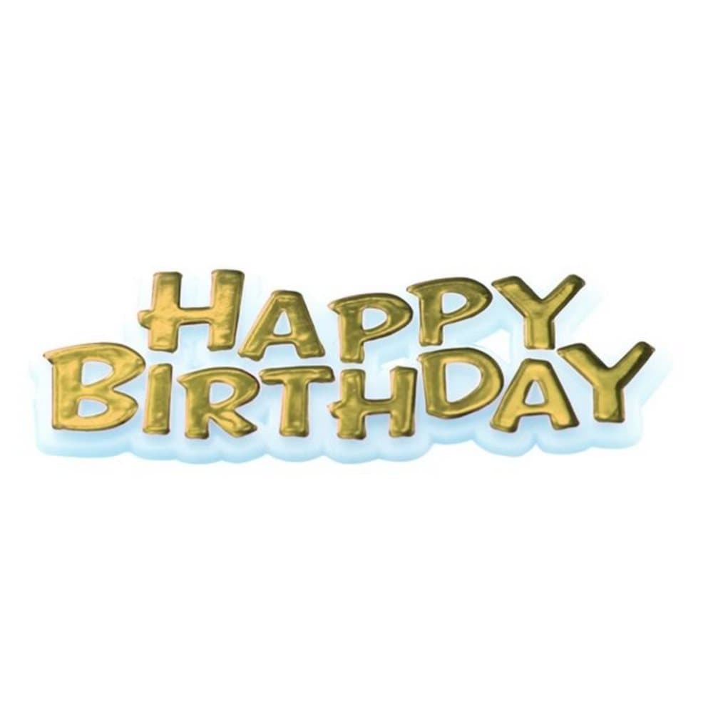 Creative Happy Birthday Text Design Party Cake Topper