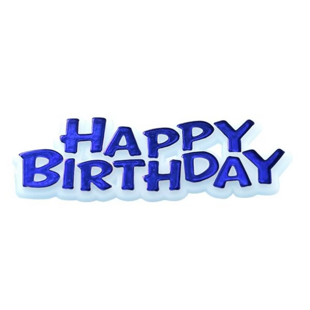 Creative Happy Birthday Text Design Party Cake Topper