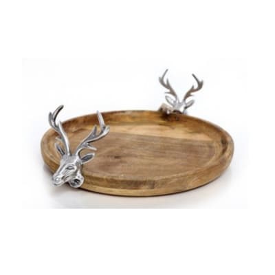 Trä Stag Cake Cake Stand