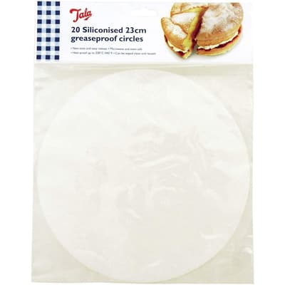 Tala Siliconised Cake Circle Greaseproof Liners (Set of 20)