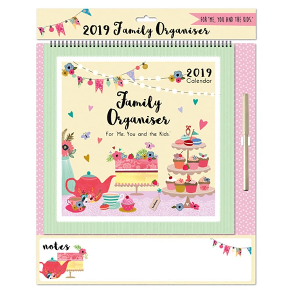 Tallon Familjorganisatören Cupcakes-kalender 2019 med penna