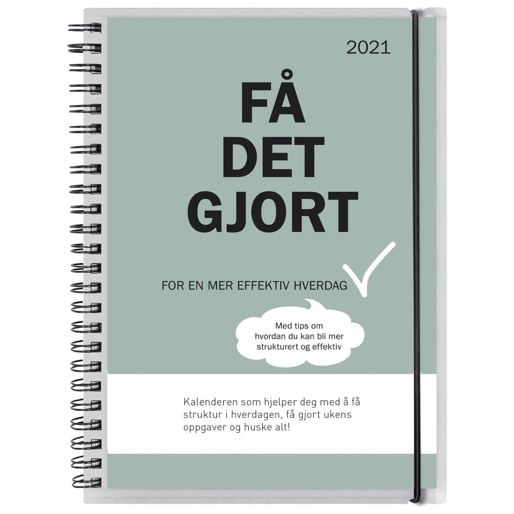 GRIEG Ukekalender A5 Få Det Gjort 2021