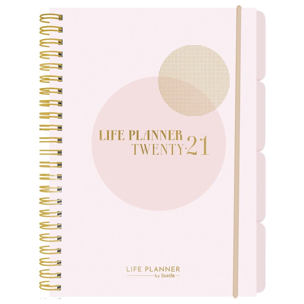 Kalenteri 2021 Life Planner Pink A5 Burde