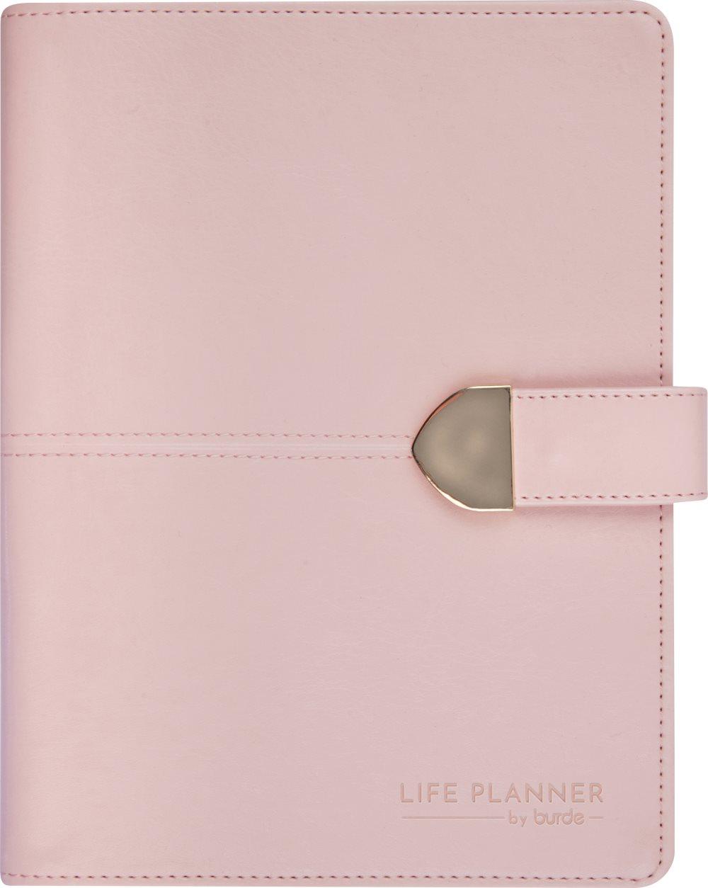 Kalender 2021 Life Planner A5 Pink Konstläder Vintage Burde
