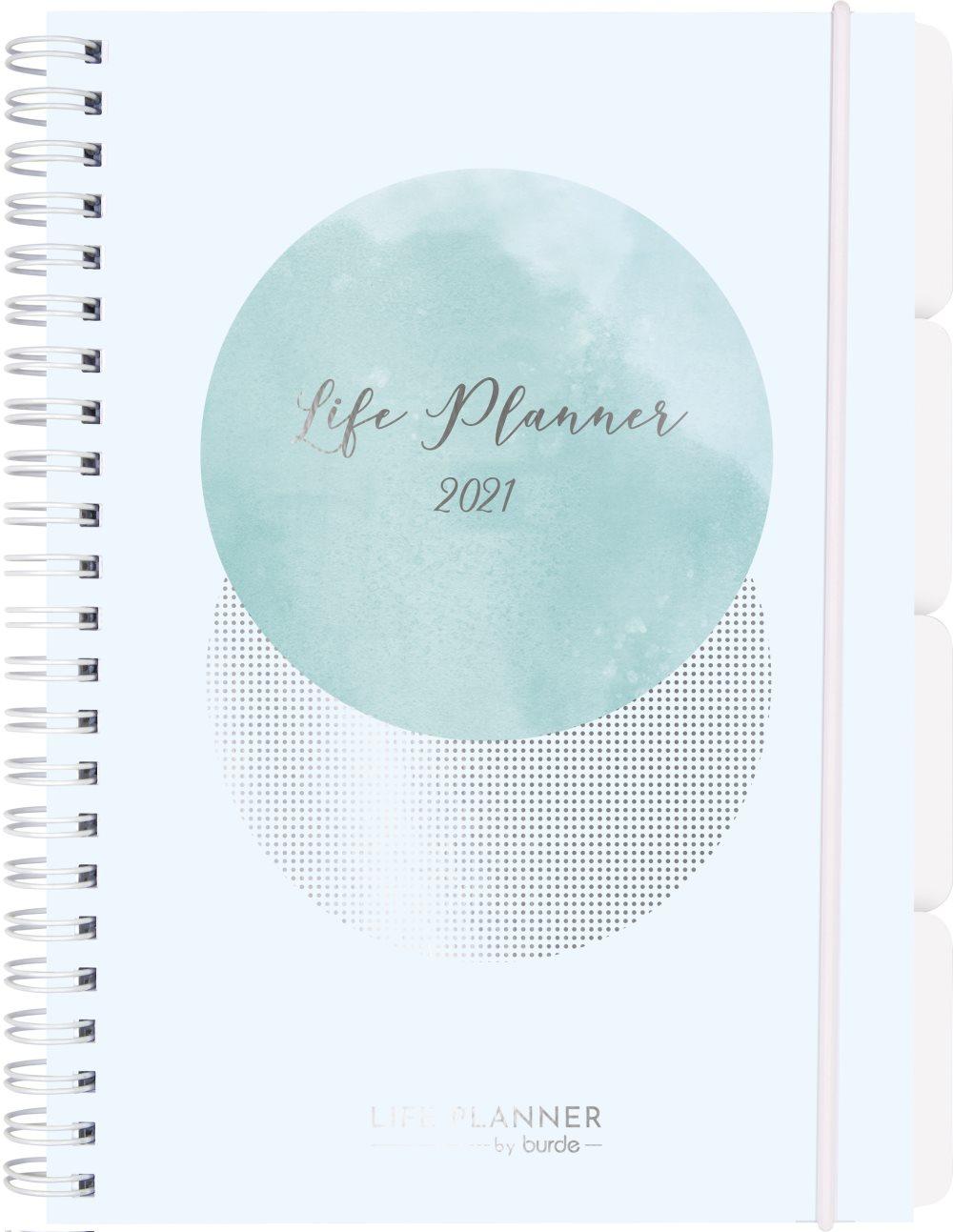 Kalender 2021 Life Planner Blue Daily Burde