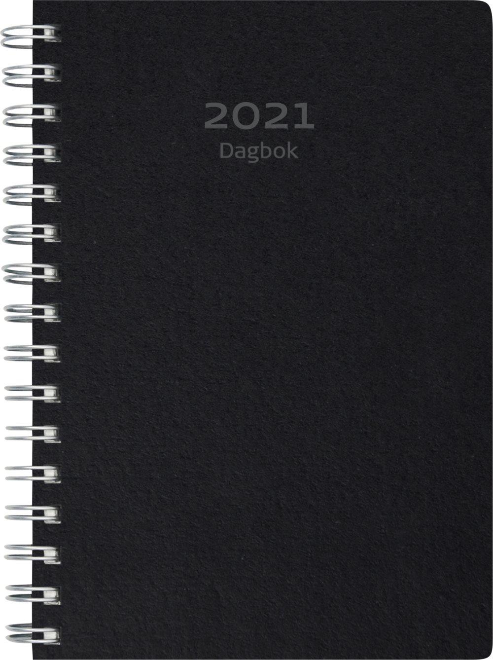 Kalender 2021 Dagbok Eco Line Svart Miljökartong Burde